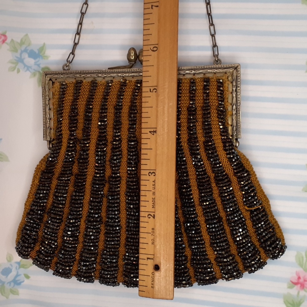Antique Vintage Beaded Purse Small Size - Picture 8 of 9